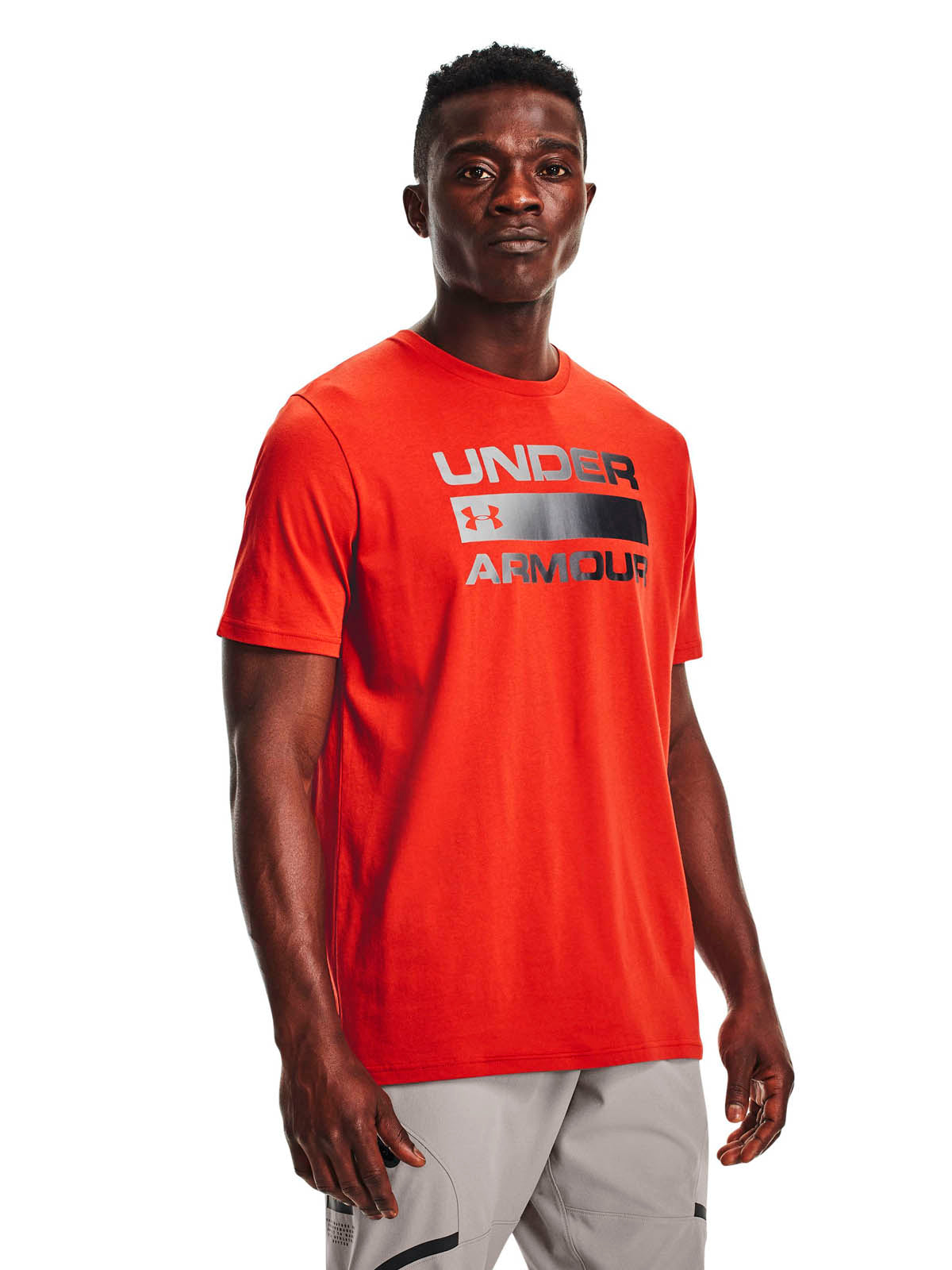 Polera Manga Corta UA Team Issue Wordmark para Hombre