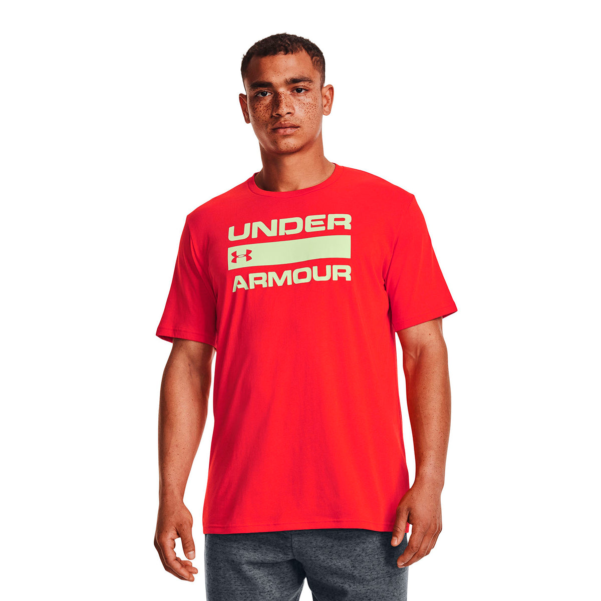 Polera Manga Corta UA Team Issue Wordmark para Hombre