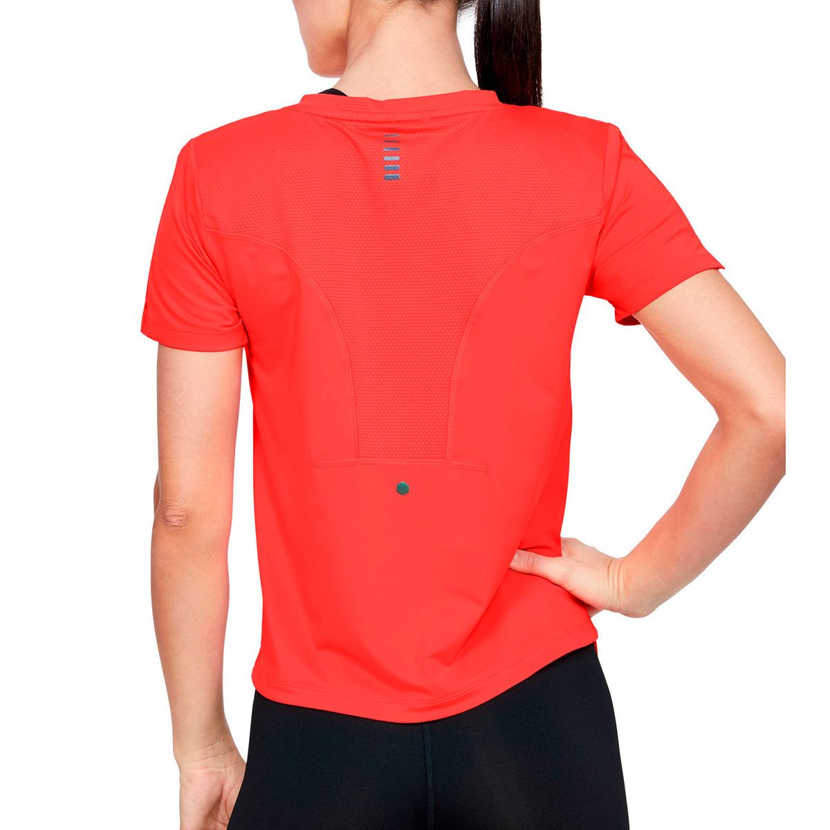 Polera Manga Corta UA RUSH™ Run HeatGear® para Mujer