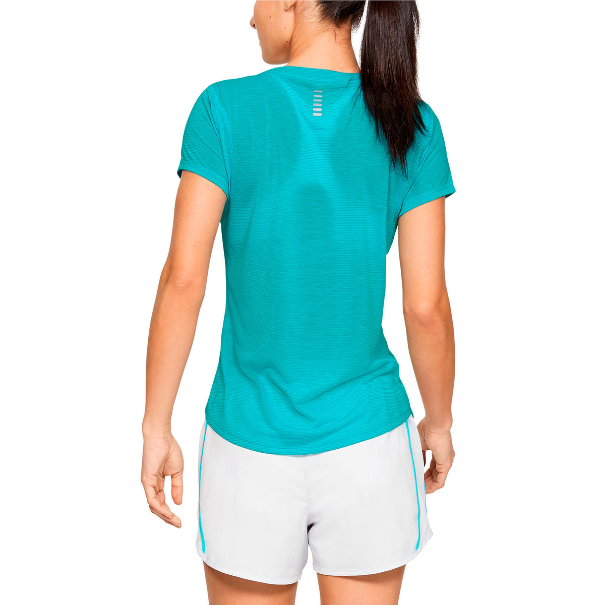 Polera de manga corta UA Streaker para mujer
