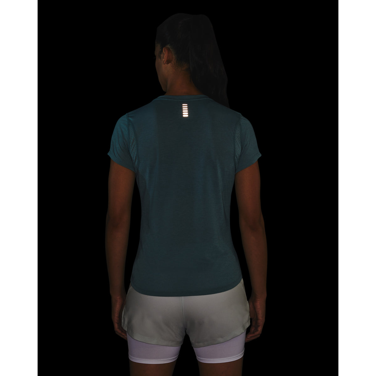 Polera de manga corta UA Streaker para mujer