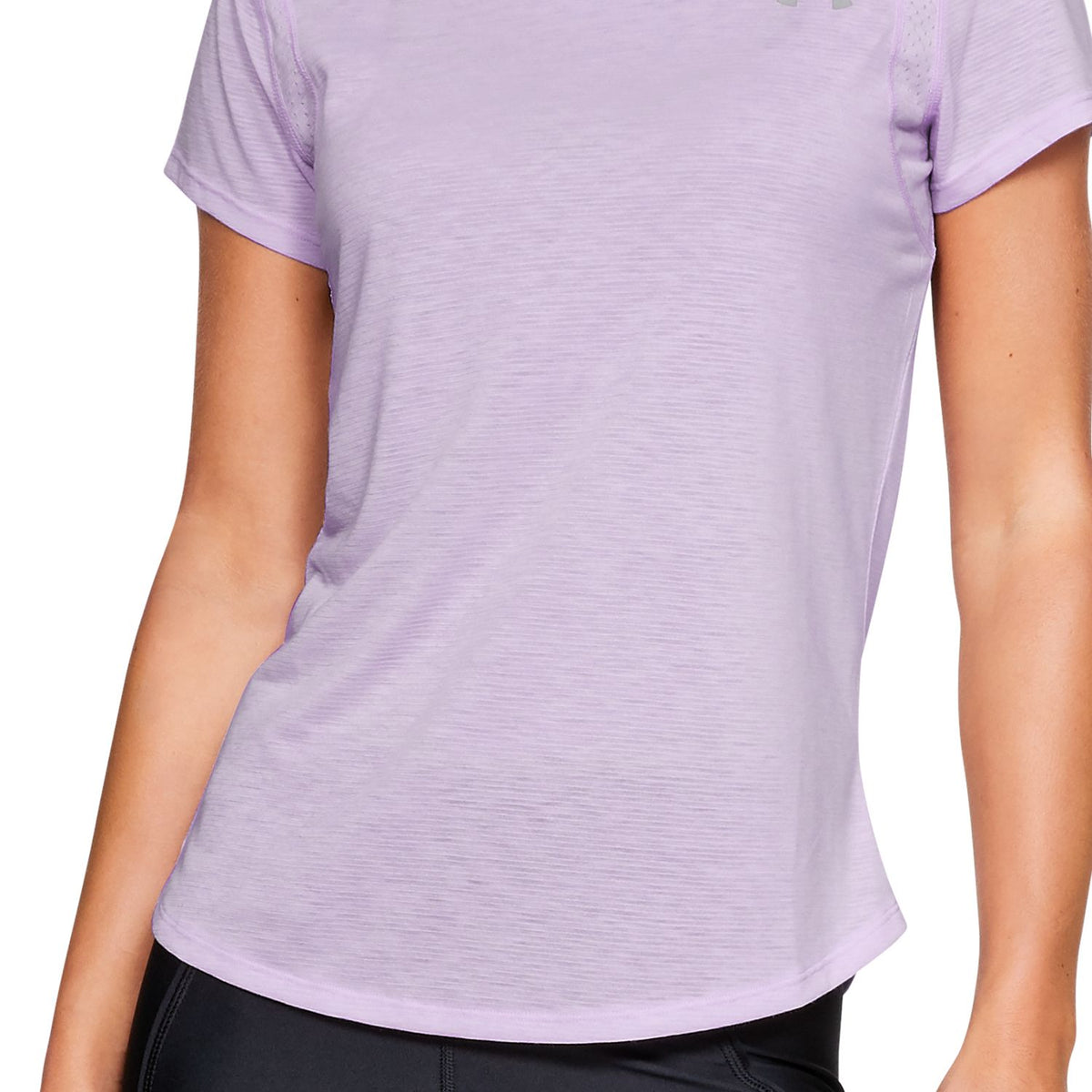 Polera de manga corta UA Streaker para mujer