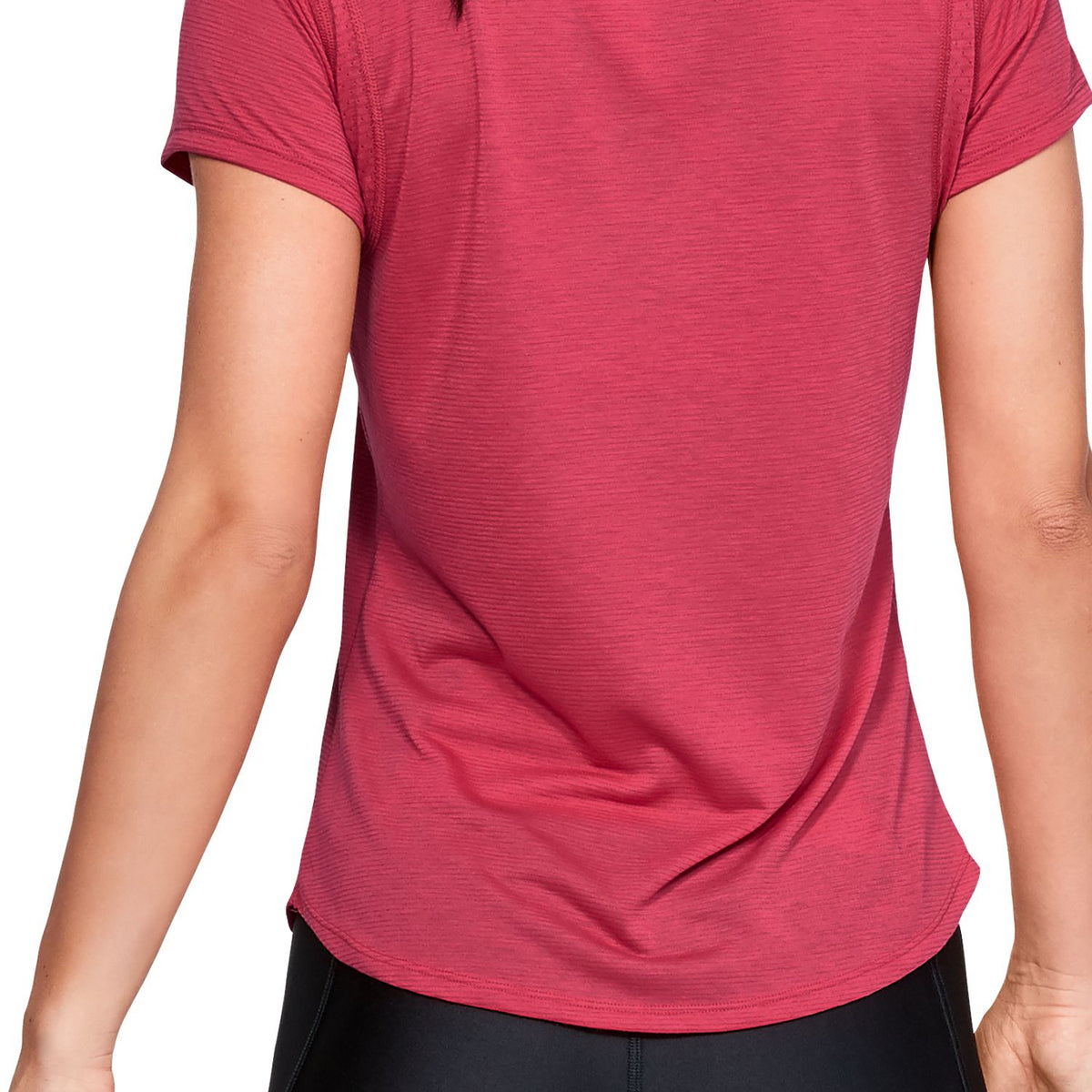 Polera de manga corta UA Streaker para mujer