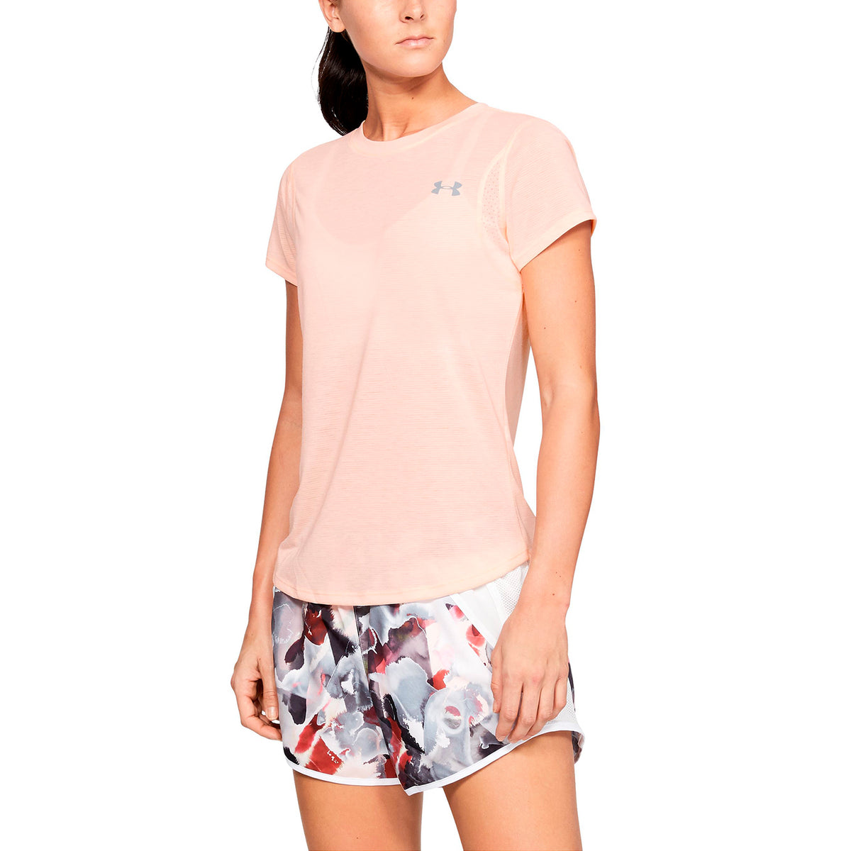 Polera de manga corta UA Streaker para mujer