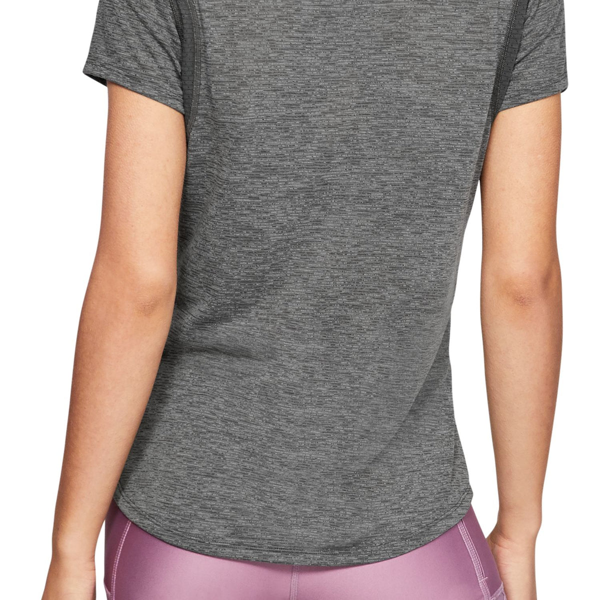 Polera Manga Corta UA Streaker 2.0 Heather para Mujer