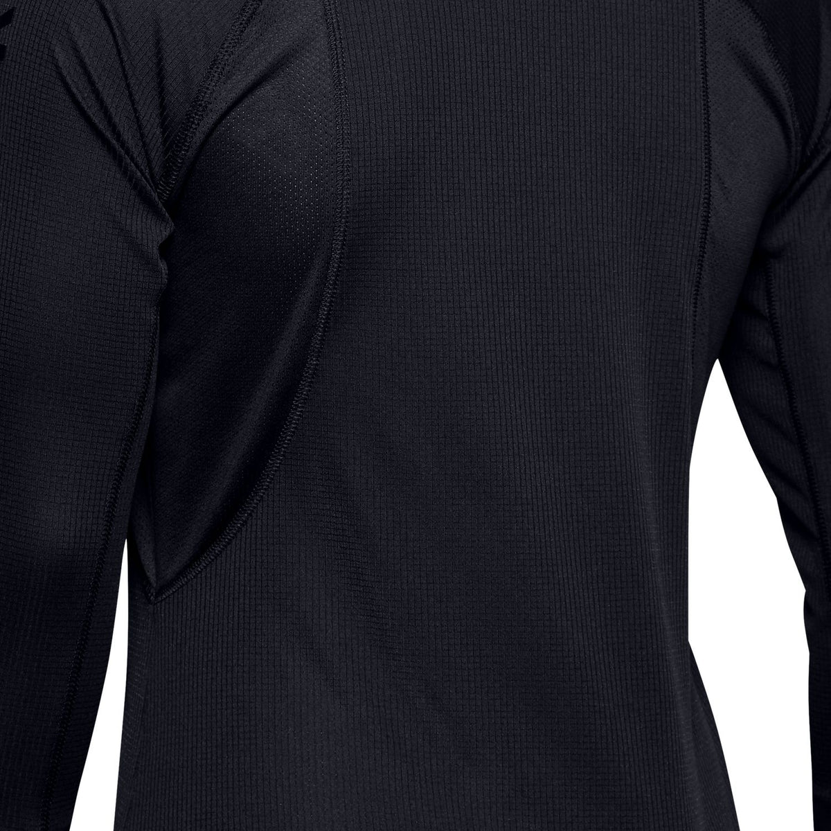 Polerón con medio cierre y gráfico de la marca UA Speed Stride para mujer