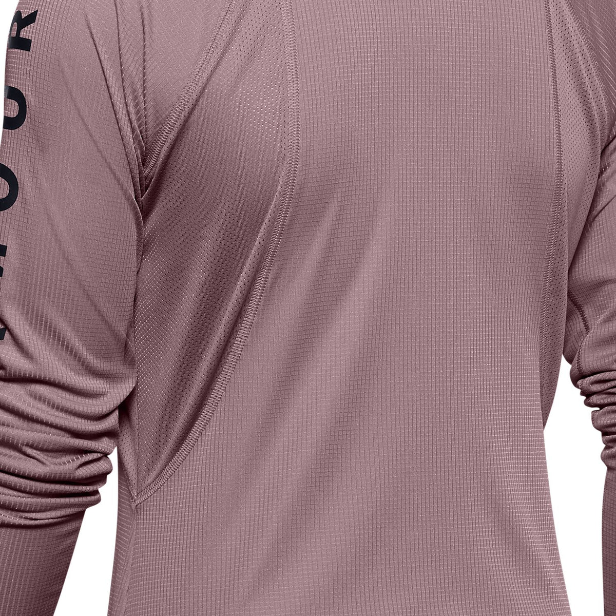 Polerón con medio cierre y gráfico de la marca UA Speed Stride para mujer