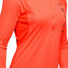 Polerón con medio cierre y gráfico de la marca UA Speed Stride para mujer