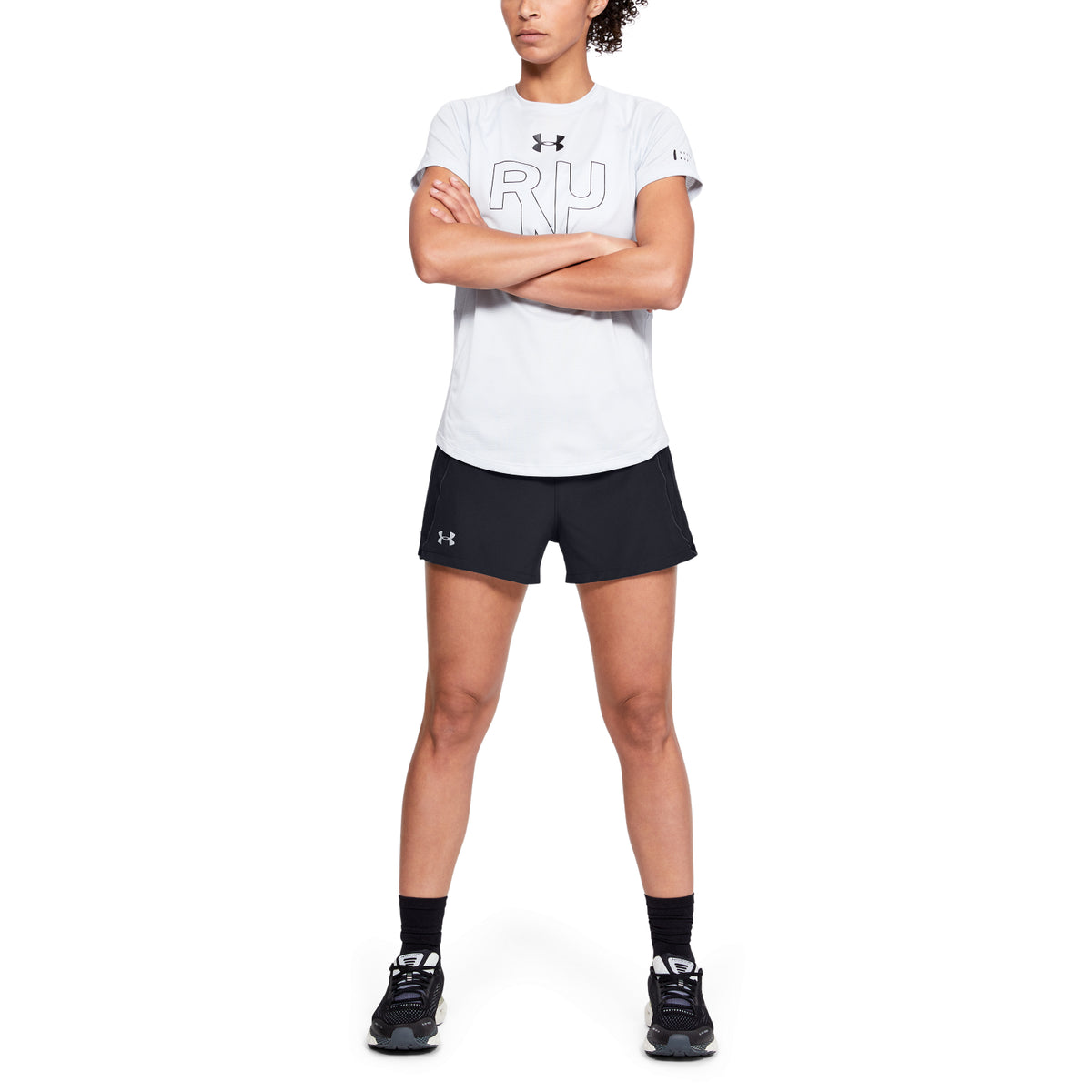 Shorts UA Qualifier Speedpocket para Mujer