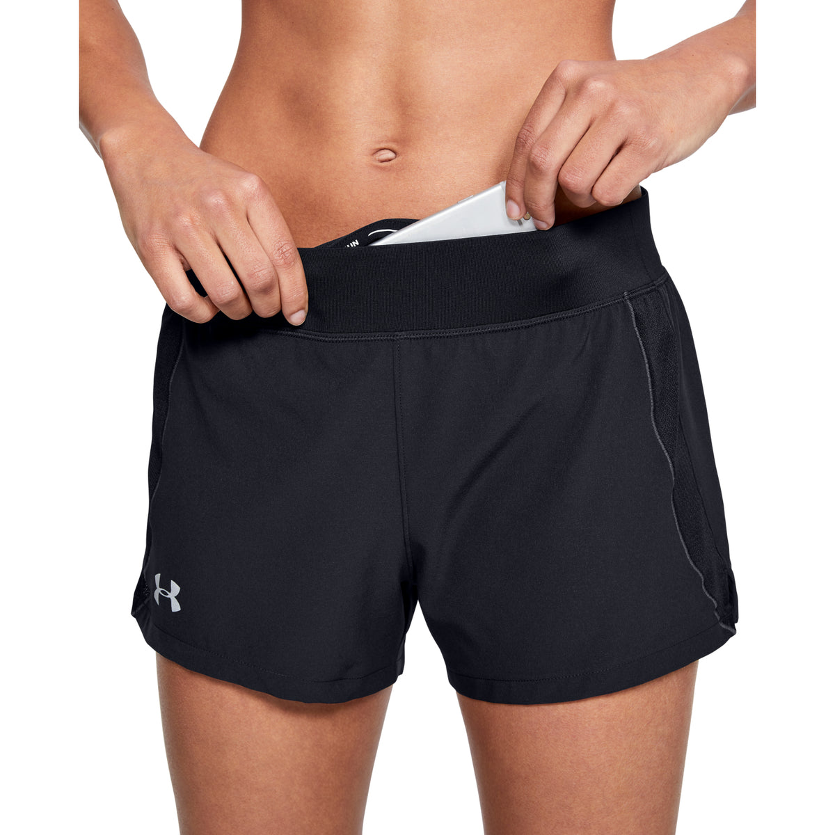 Shorts UA Qualifier Speedpocket para Mujer
