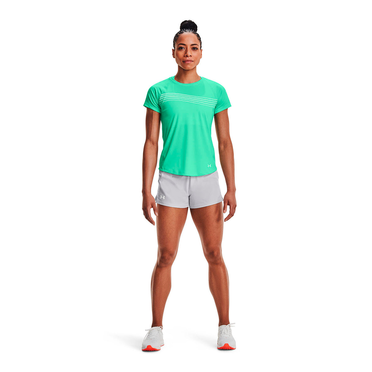 Shorts UA Qualifier Speedpocket para Mujer