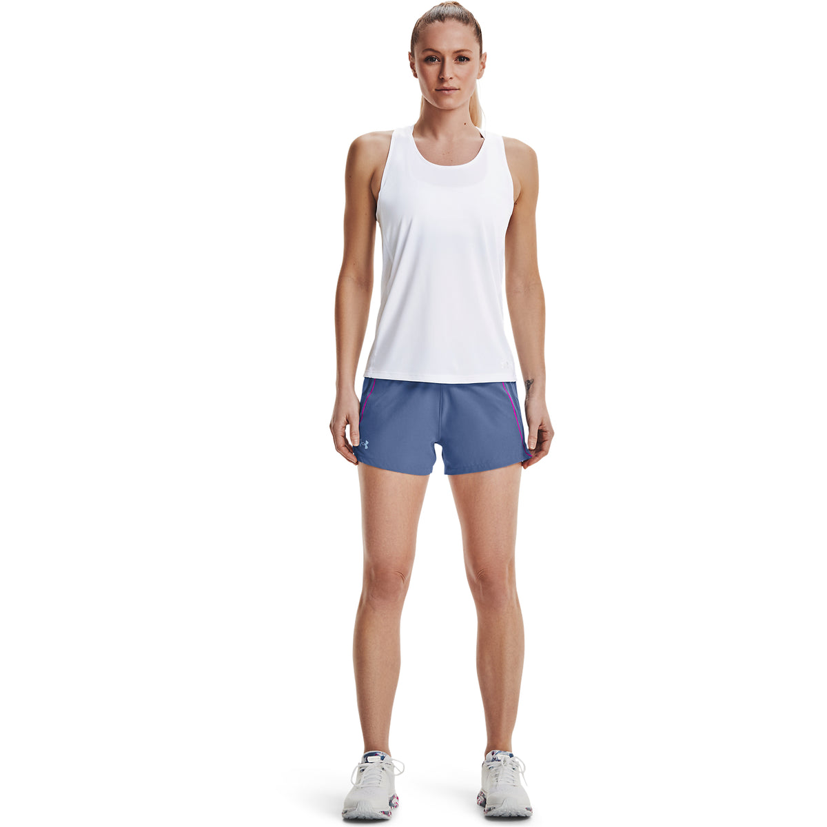 Shorts UA Qualifier Speedpocket para Mujer