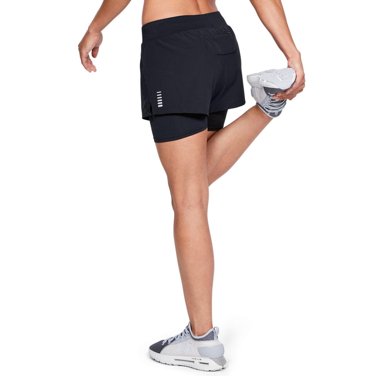 Shorts 2 en 1 UA Qualifier Speedpocket para mujer