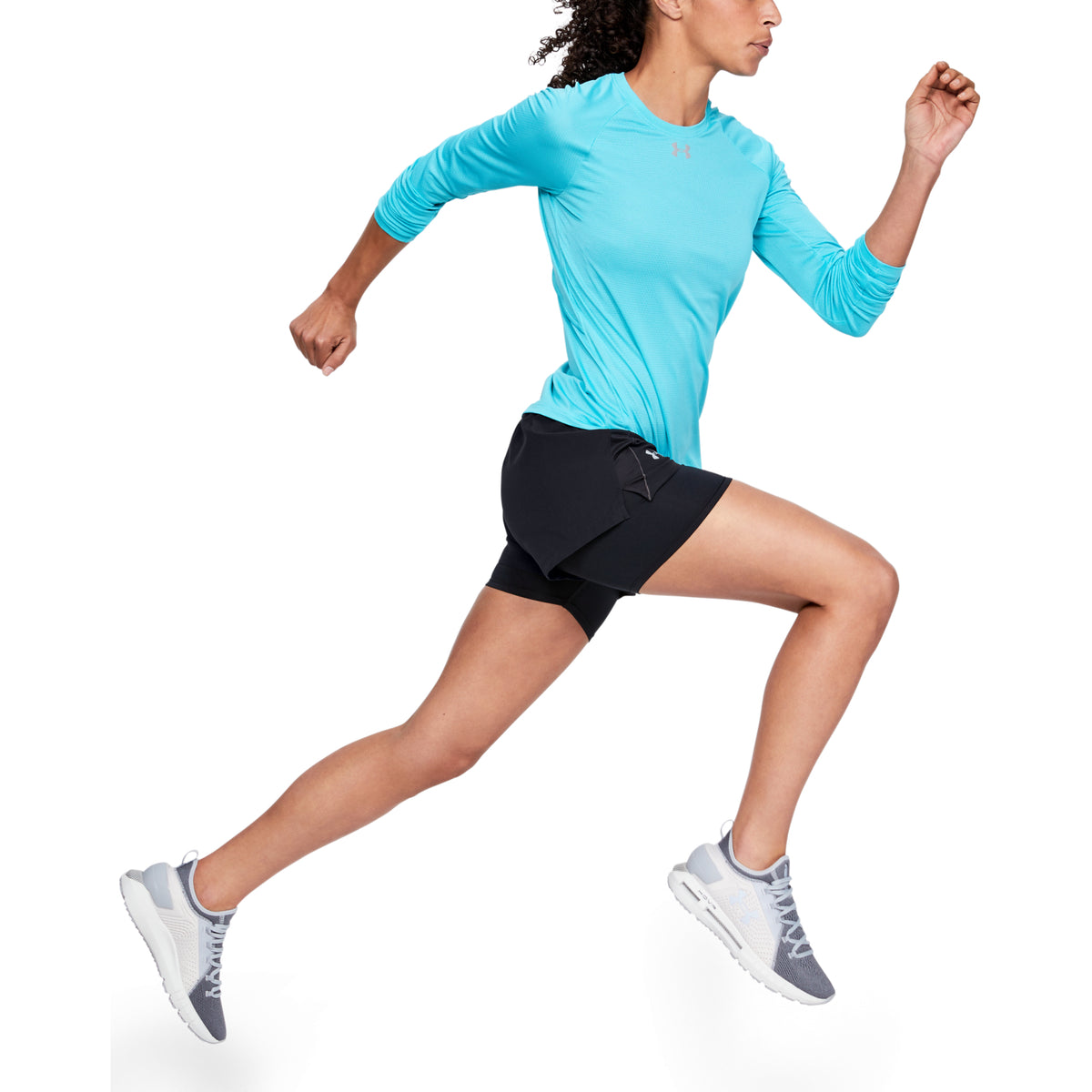 Shorts 2 en 1 UA Qualifier Speedpocket para mujer