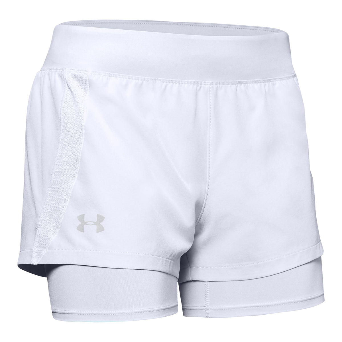 Shorts 2 en 1 UA Qualifier Speedpocket para mujer