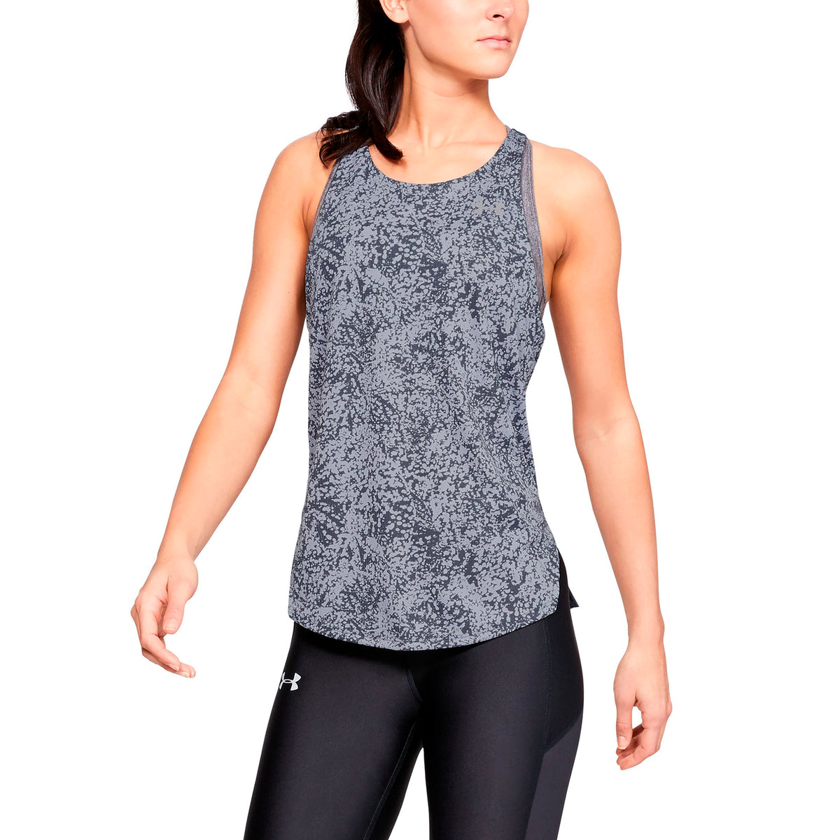 Camiseta sin mangas estampada UA Speed Stride para mujer