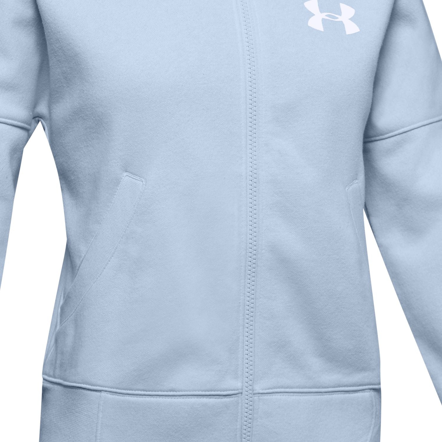 Polerón UA Rival con cierre completo para niña