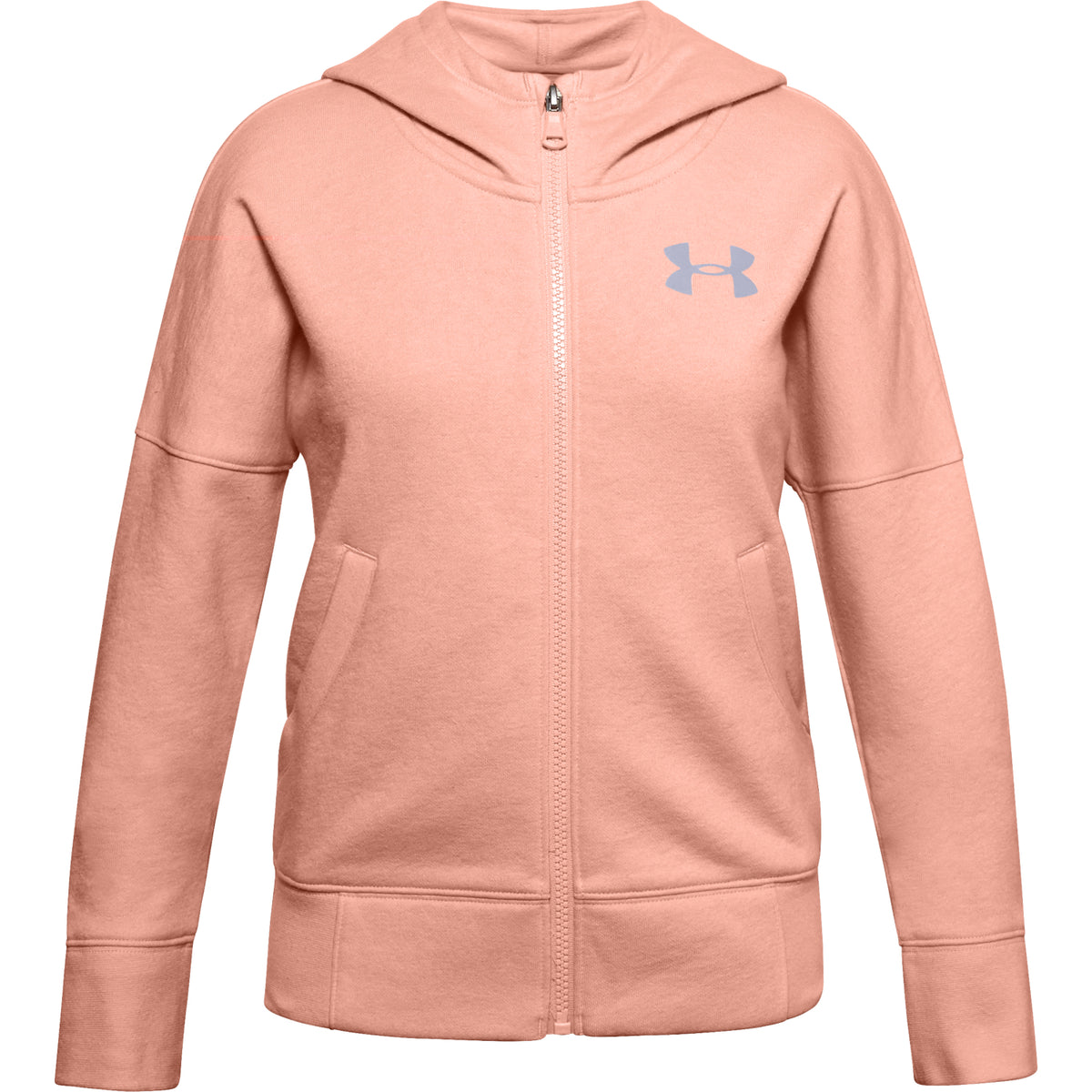 Polerón UA Rival con cierre completo para niña