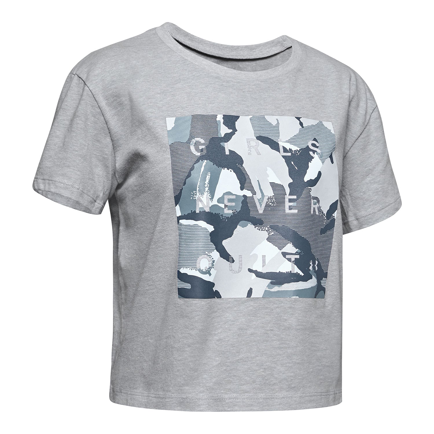 Polera manga corta UA Rival Print Fill para niña