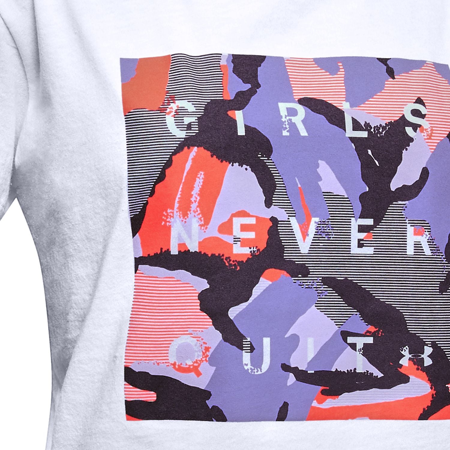 Polera manga corta UA Rival Print Fill para niña