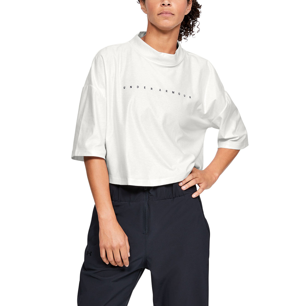 Polera Manga Corta UA Unstoppable Mock para Mujer