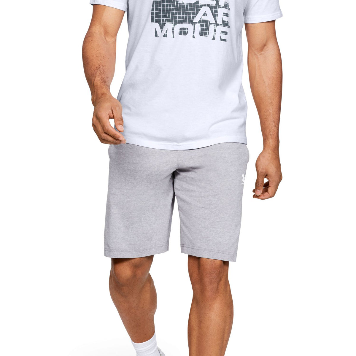 Polera manga corta UA Grid para hombre