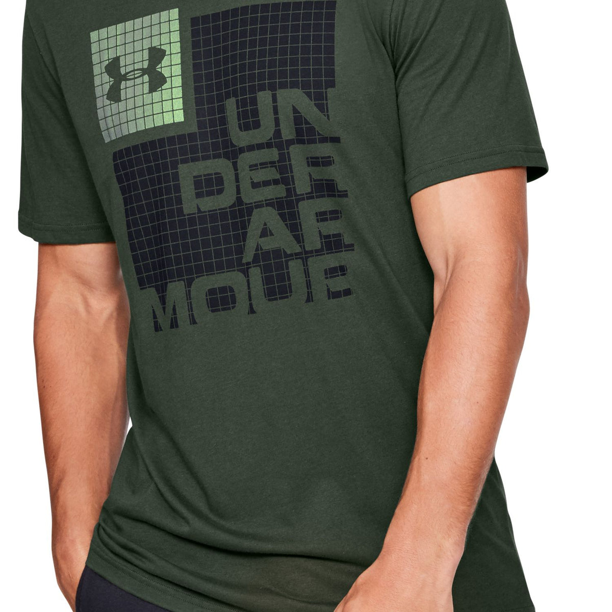 Polera manga corta UA Grid para hombre