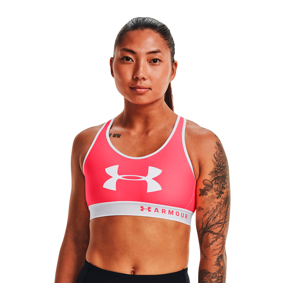 Sosten Deportivo Armour® Mid Keyhole Graphic para Mujer