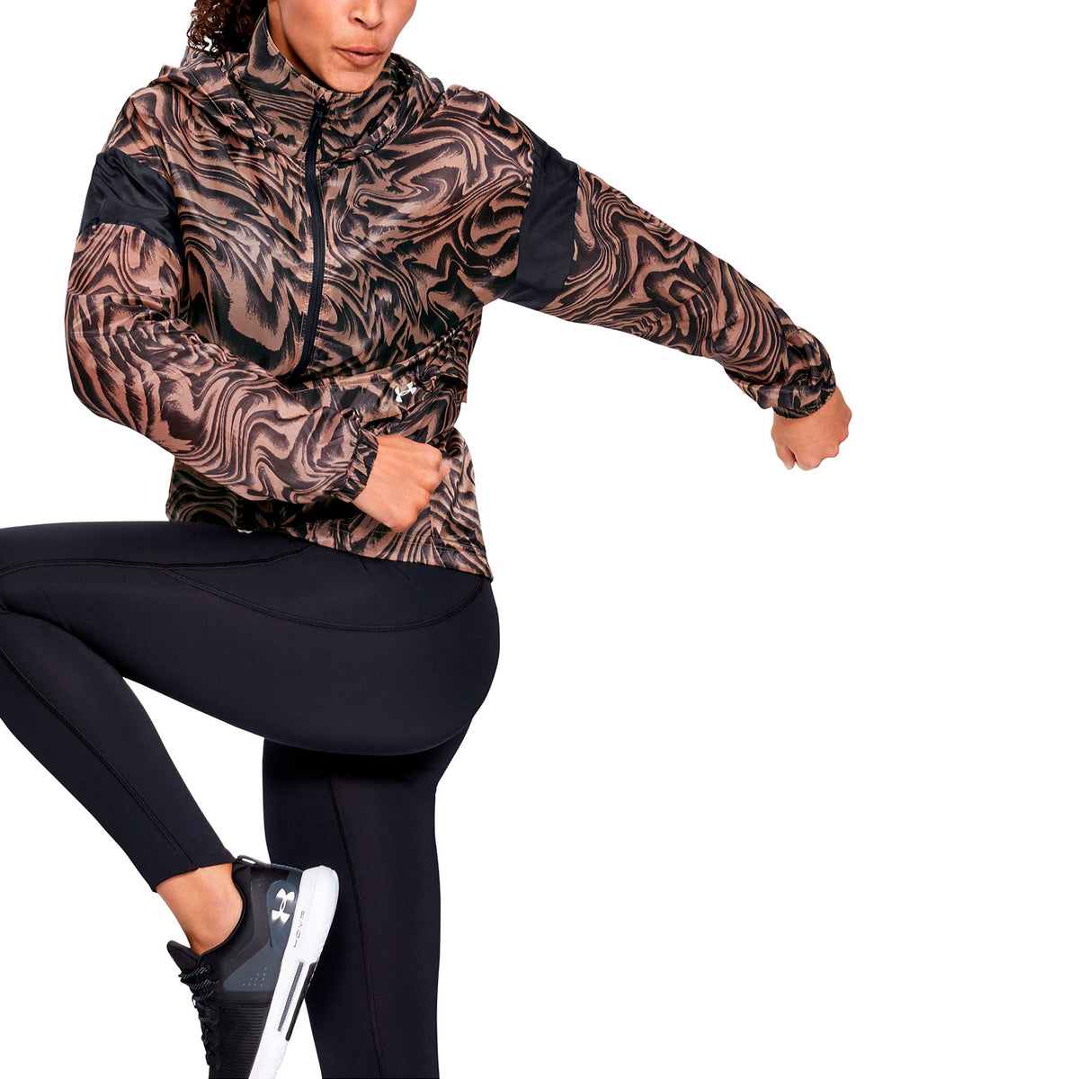 Polerón impreso con cierre completo UA Perpetual Storm para mujer