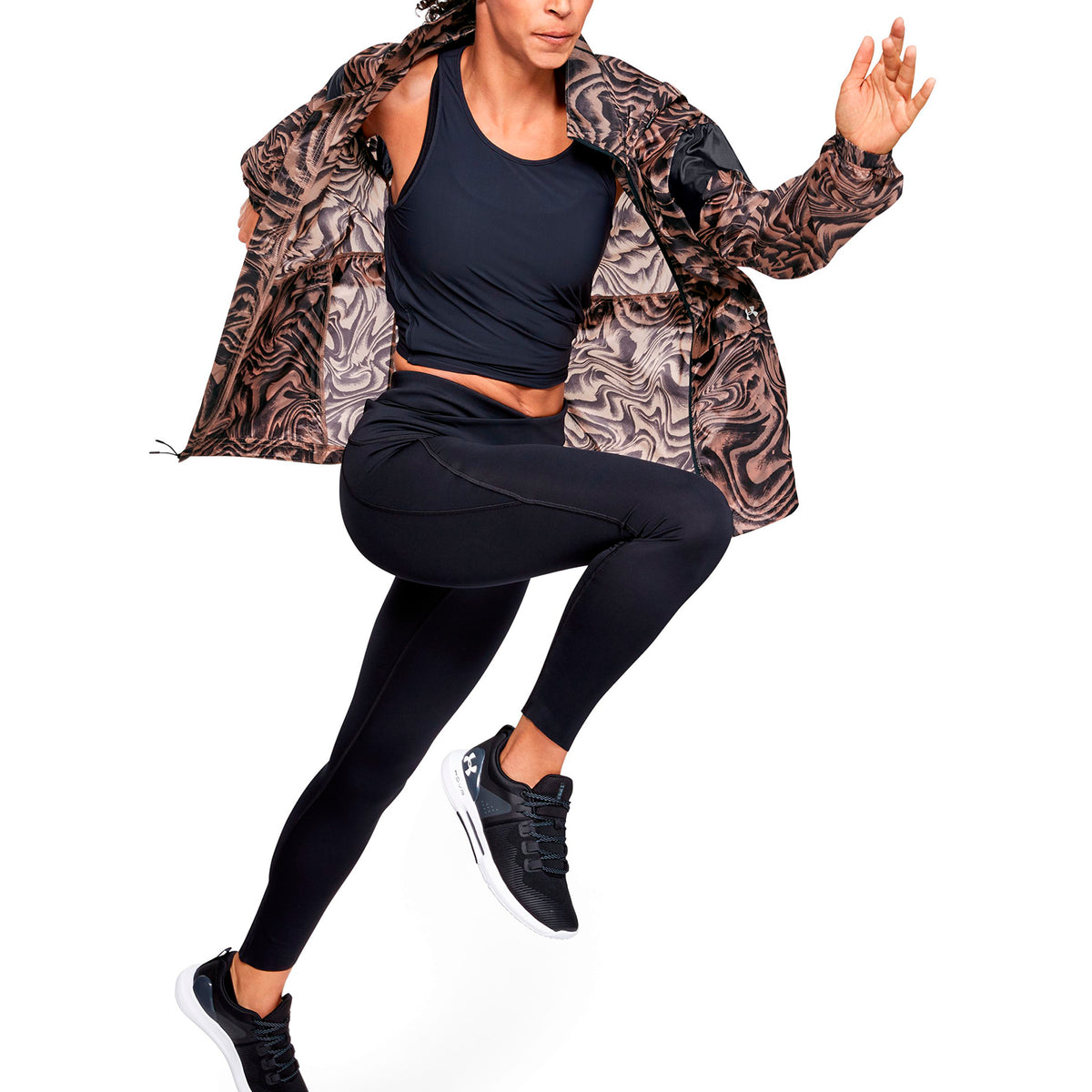 Polerón impreso con cierre completo UA Perpetual Storm para mujer