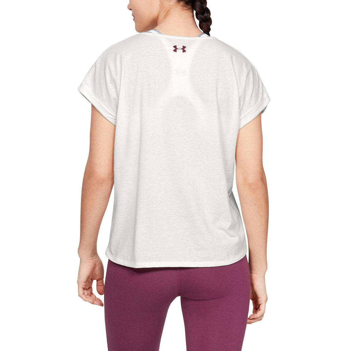 Polera manga corta UA Graphic Entwined Fashion para mujer
