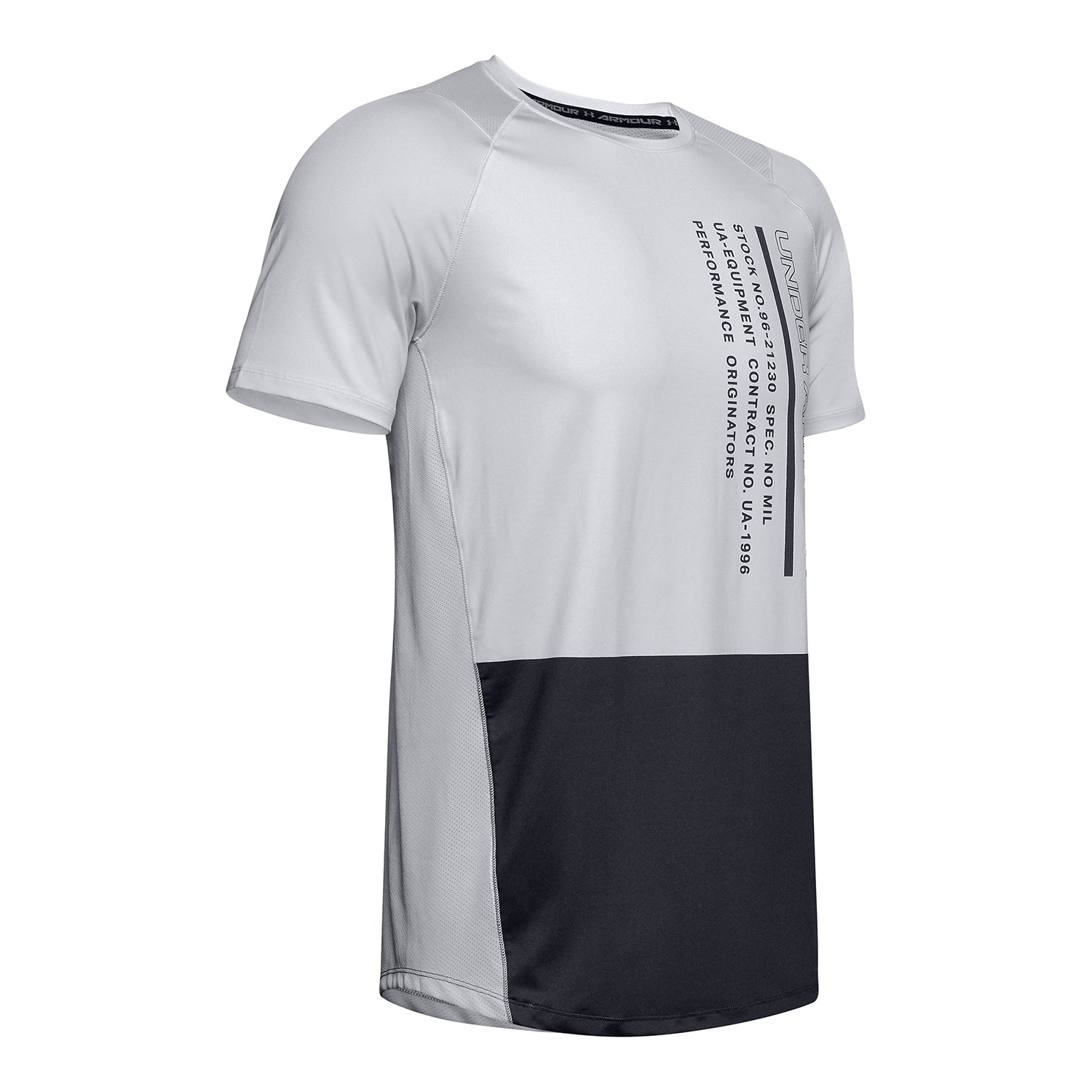 Polera manga corta con bloque de color UA MK-1 para hombre