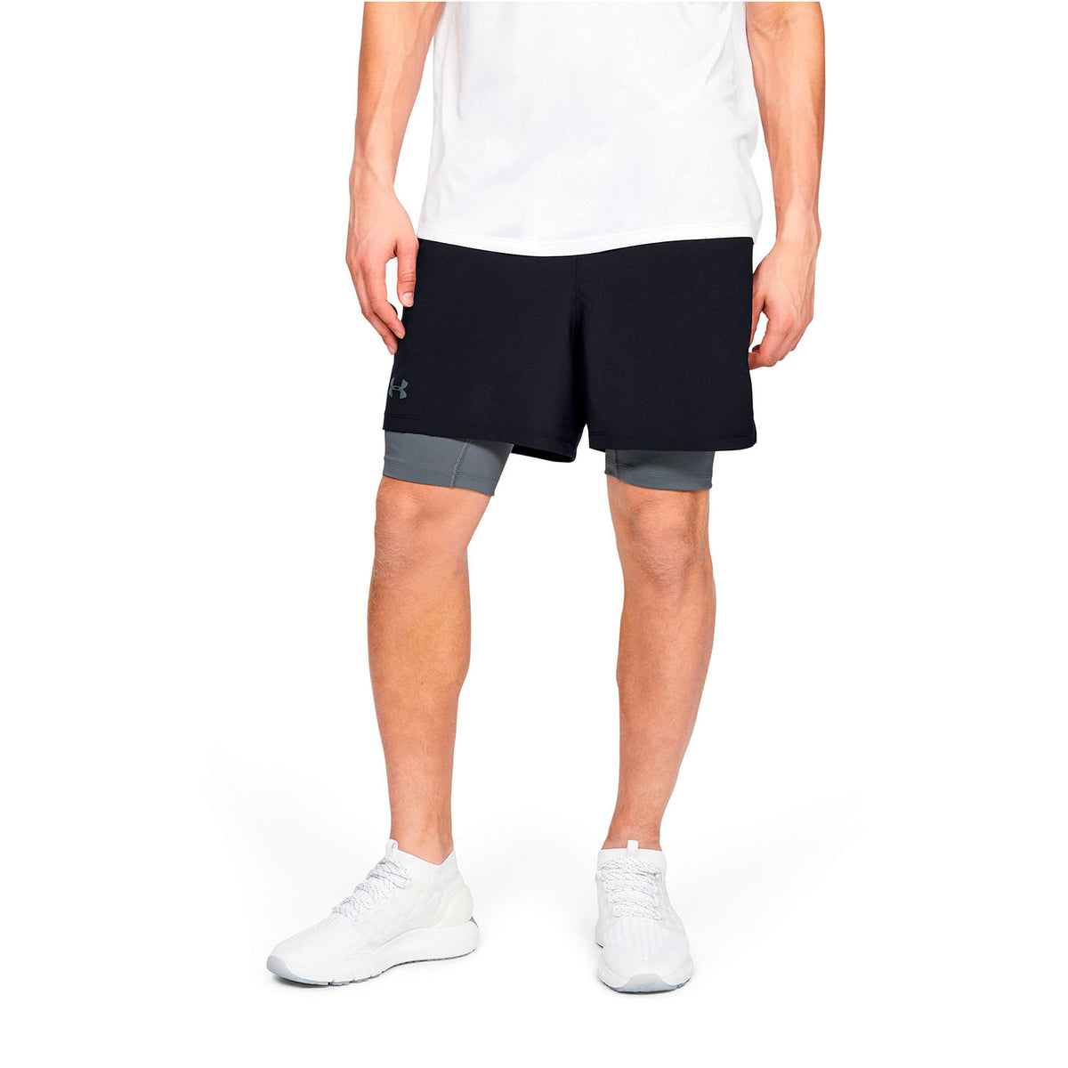 Shorts UA Qualifier 2-in-1 para hombre