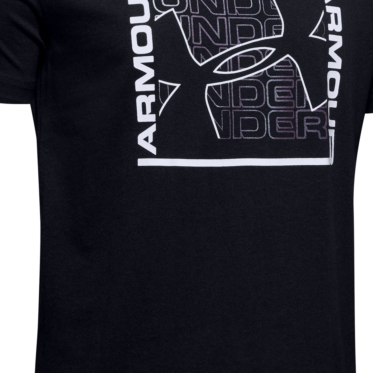 Polera manga corta UA Colorshift Box Logo para niño