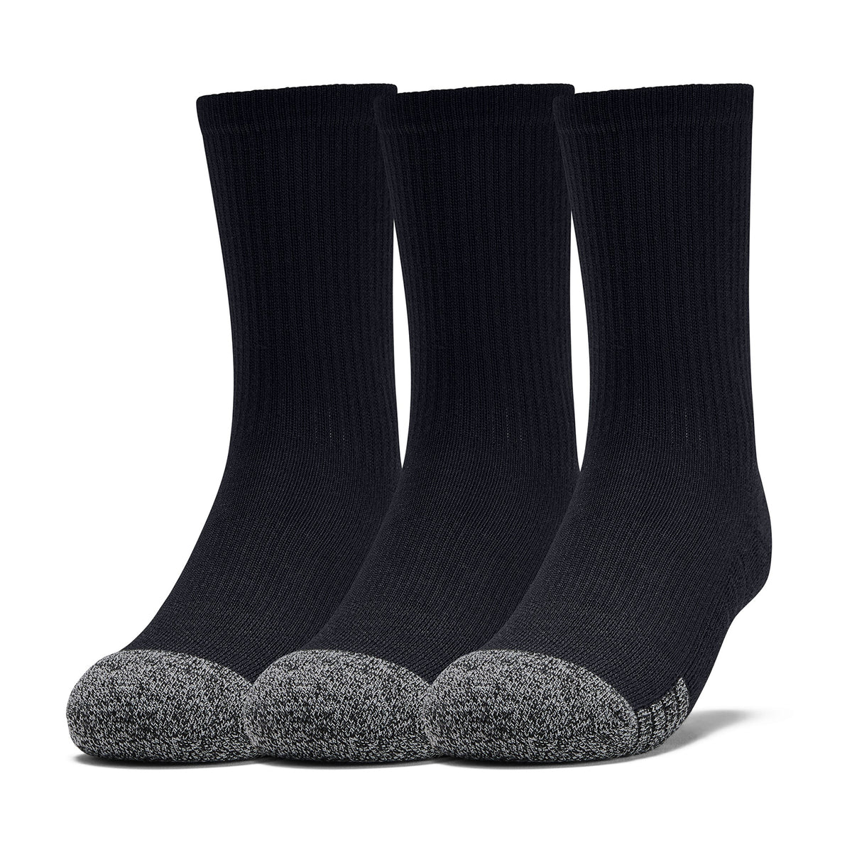 Paquete de tres pares de calcetines HeatGear® Crew para jóvenes