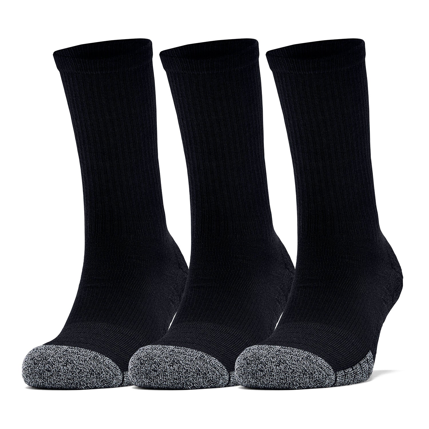 Paquete de tres pares de calcetines HeatGear® Crew para adultos