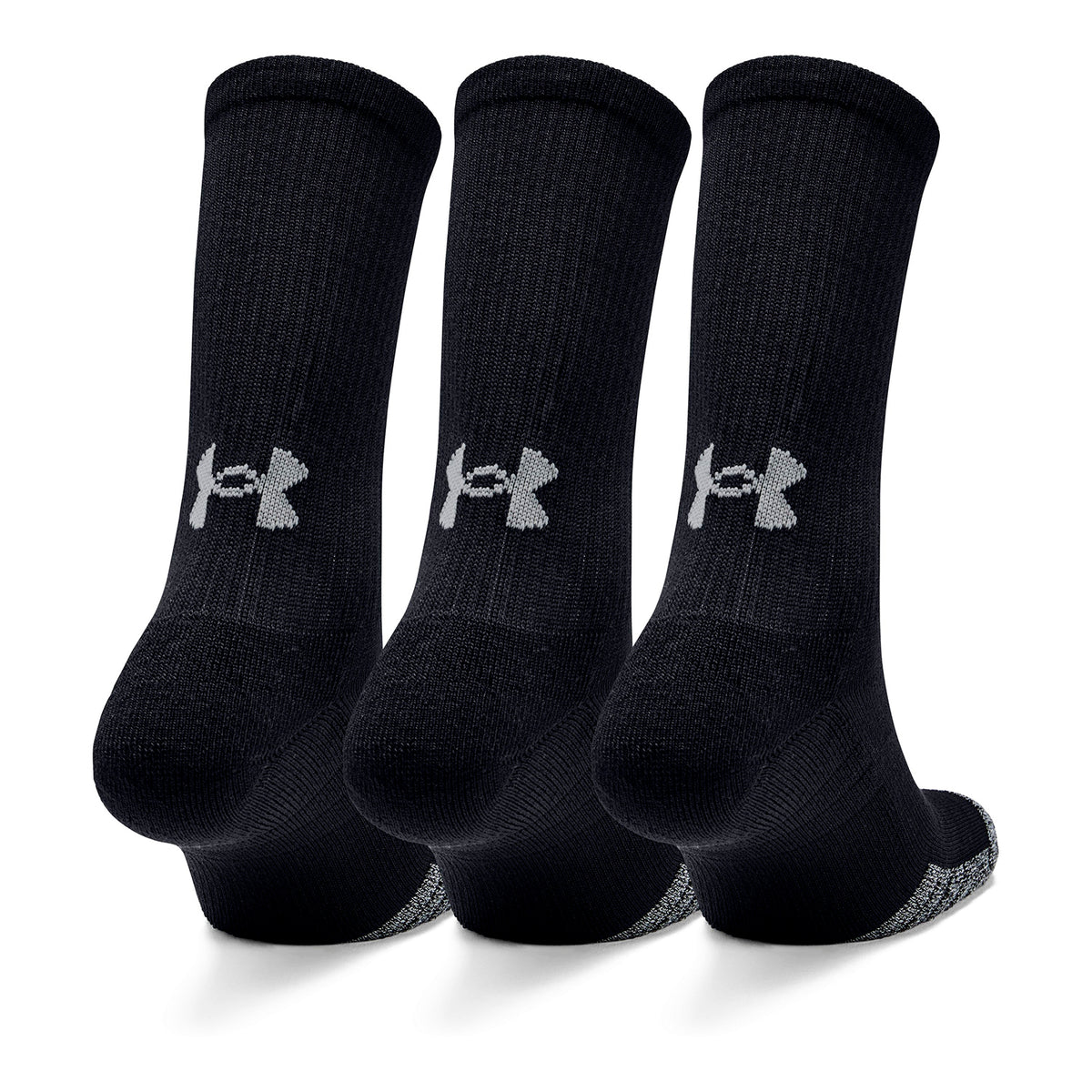 Paquete de tres pares de calcetines HeatGear® Crew para adultos