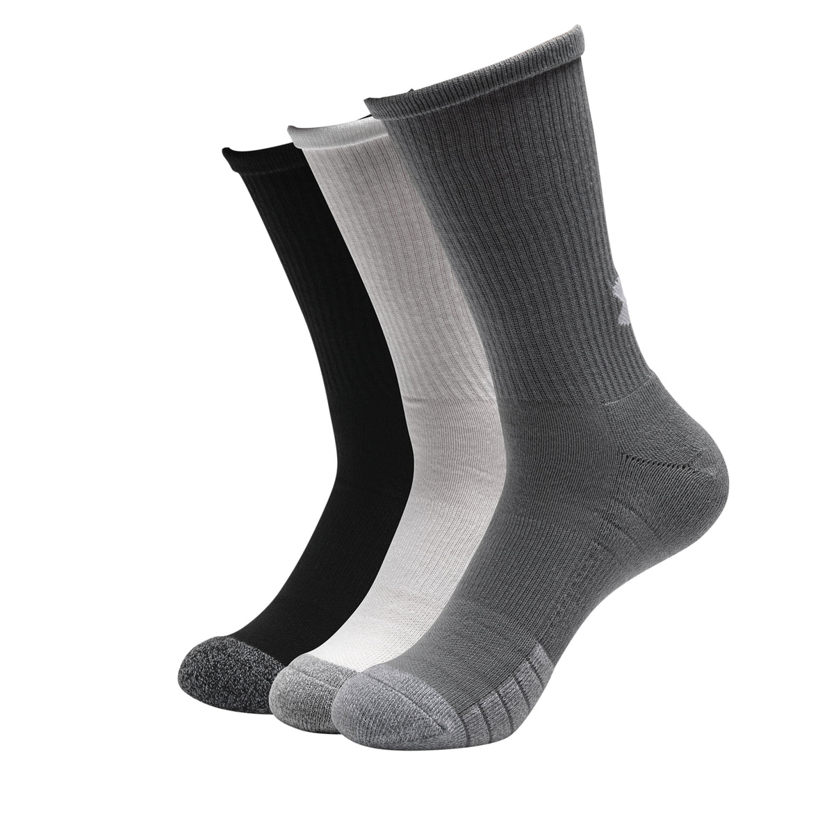 Paquete de tres pares de calcetines HeatGear® Crew para adultos