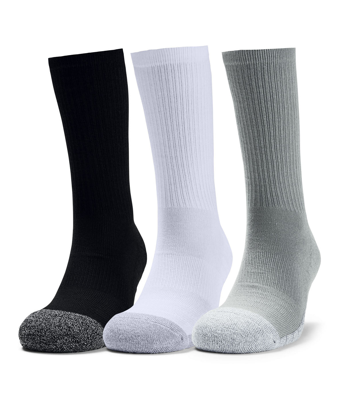 Paquete de tres pares de calcetines HeatGear® Crew para adultos
