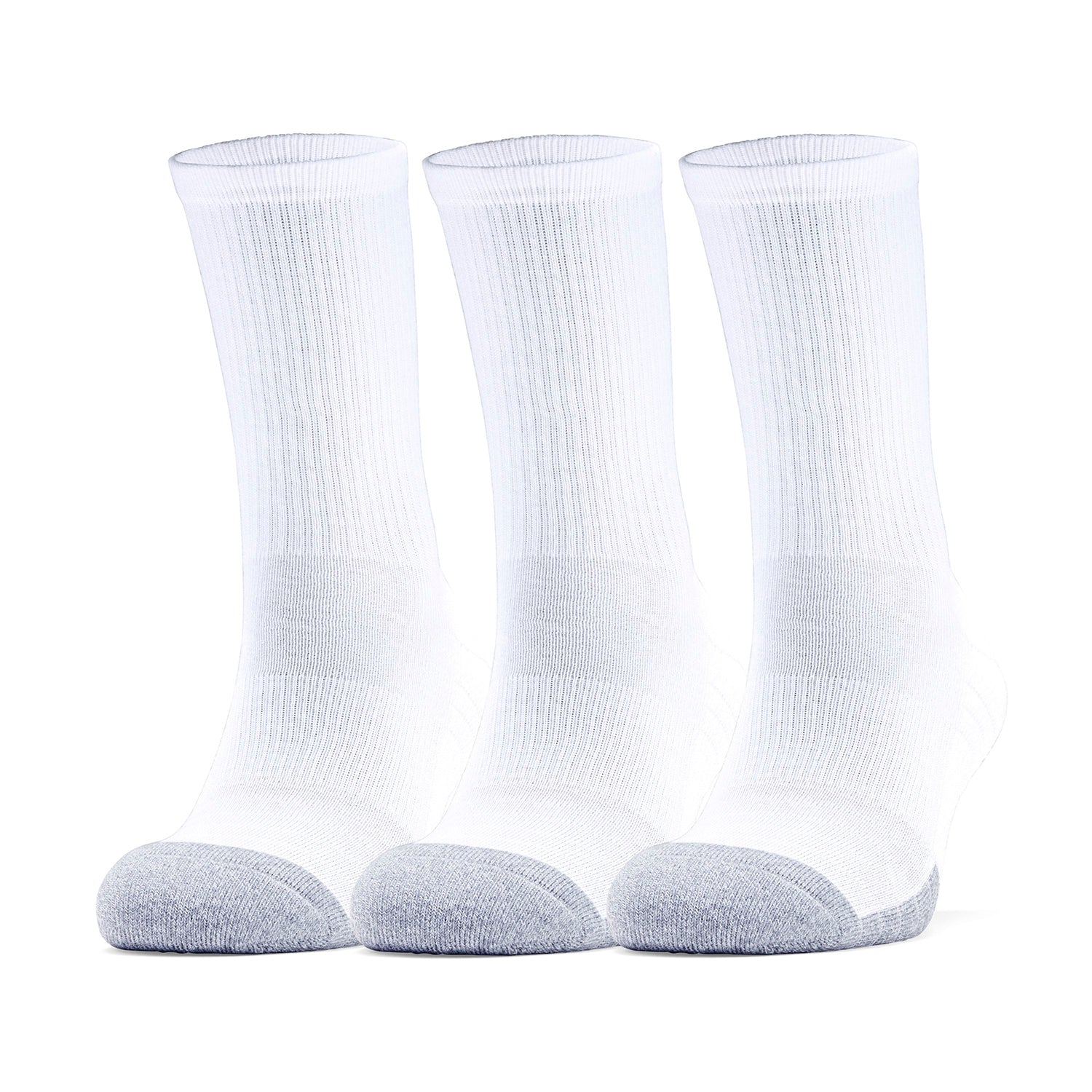 Paquete de tres pares de calcetines HeatGear® Crew para adultos