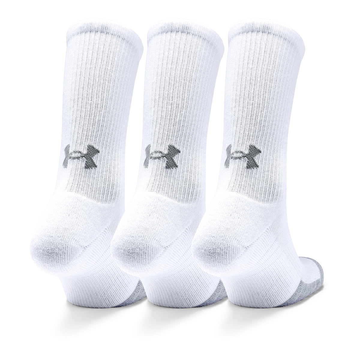 Paquete de tres pares de calcetines HeatGear® Crew para adultos