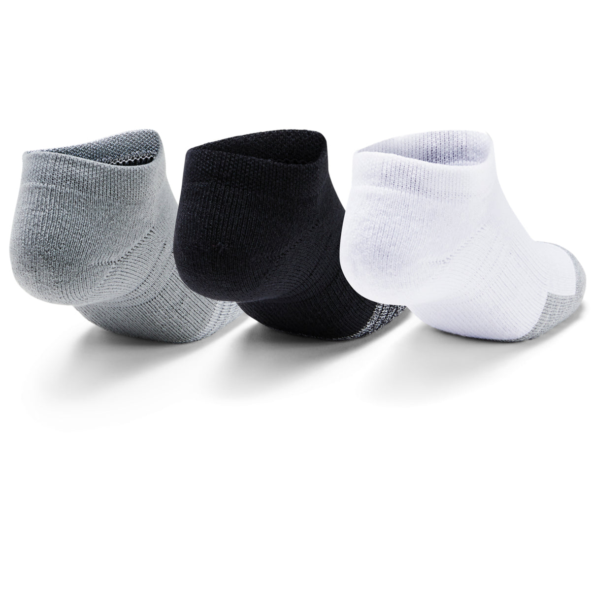 Paquete de tres pares de calcetines HeatGear® No Show para jóvenes