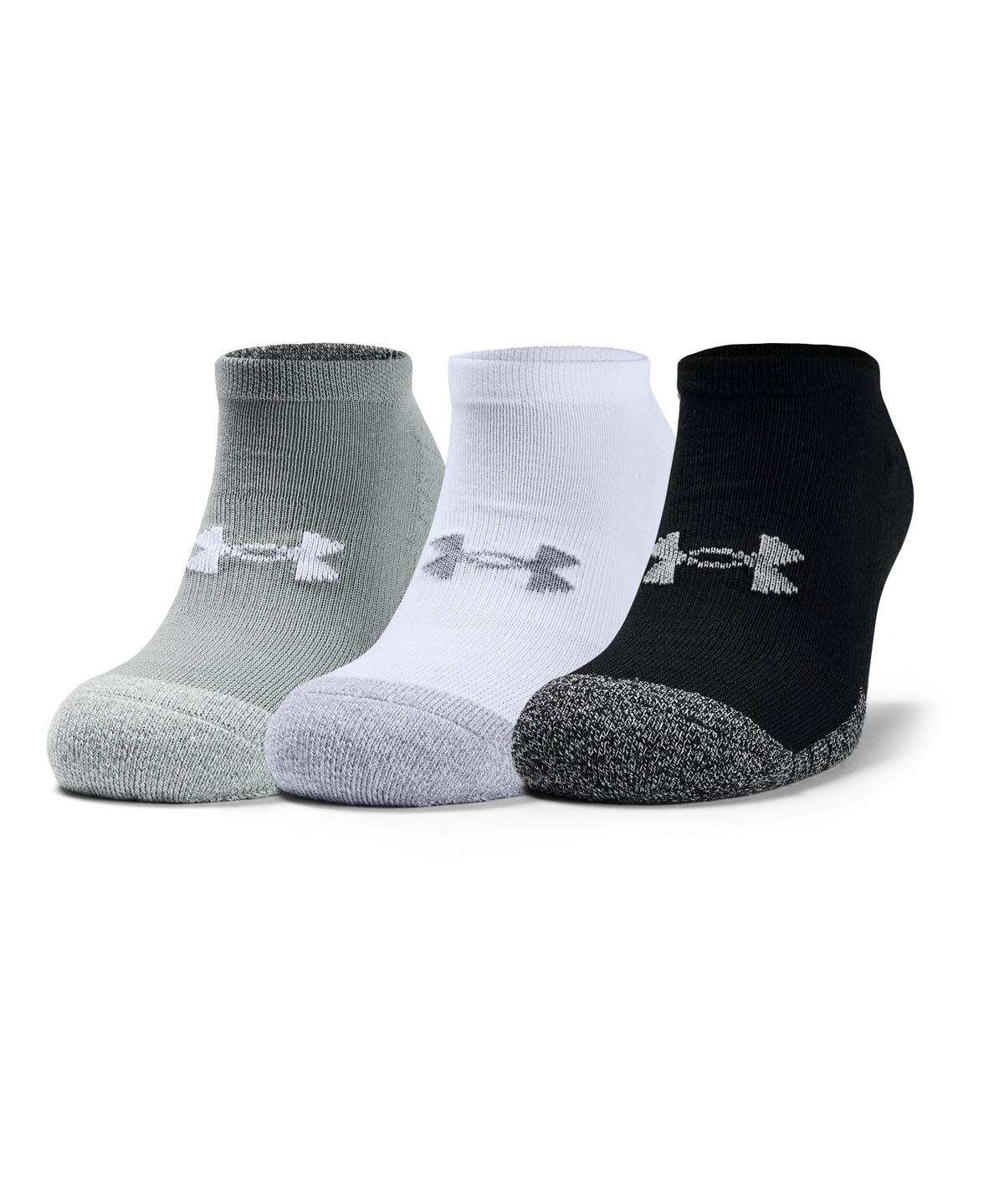 Paquete de tres pares de calcetines HeatGear® No Show para adultos