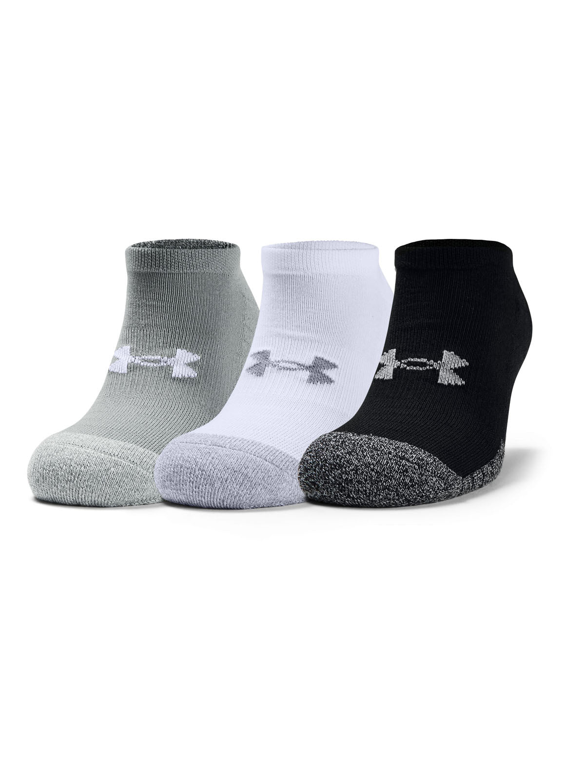 Paquete de tres pares de calcetines HeatGear® No Show para adultos