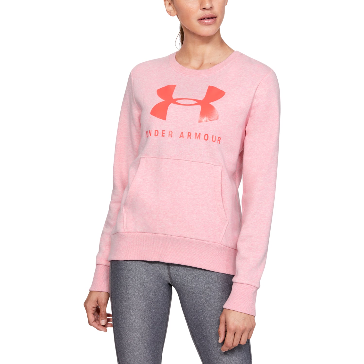 Polerón UA Favorite Fleece Sportstyle Graphic Crew para Mujer