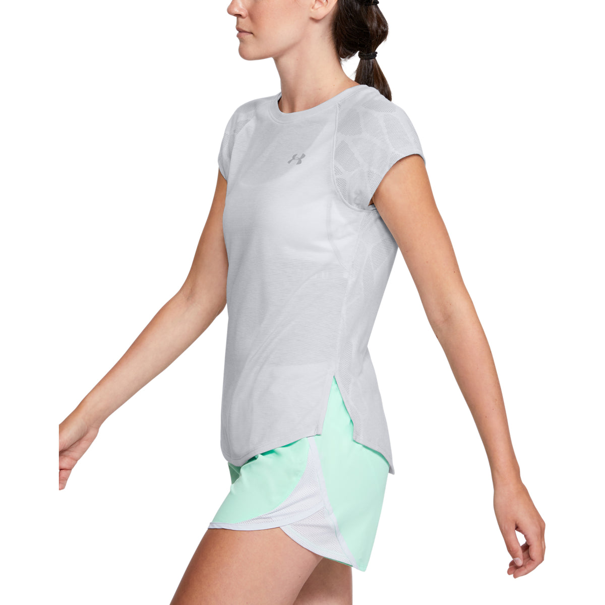 Polera Manga Corta UA Streaker 2.0 Shift para Mujer