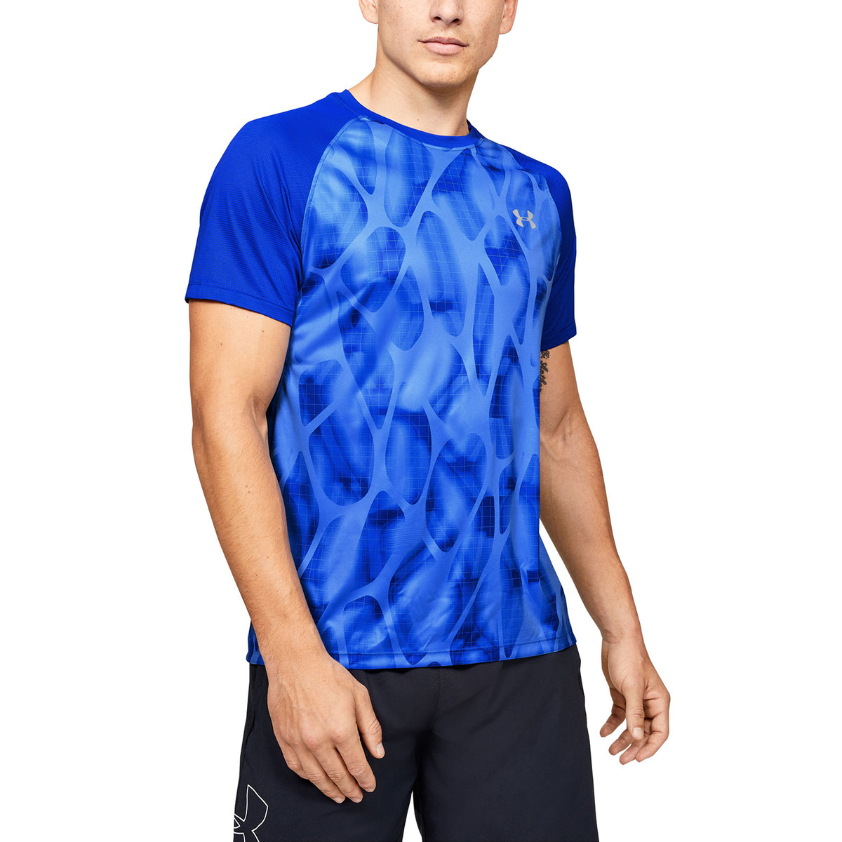 Polera Manga Corta UA Qualifier Iso-Chill Printed Run para Hombre