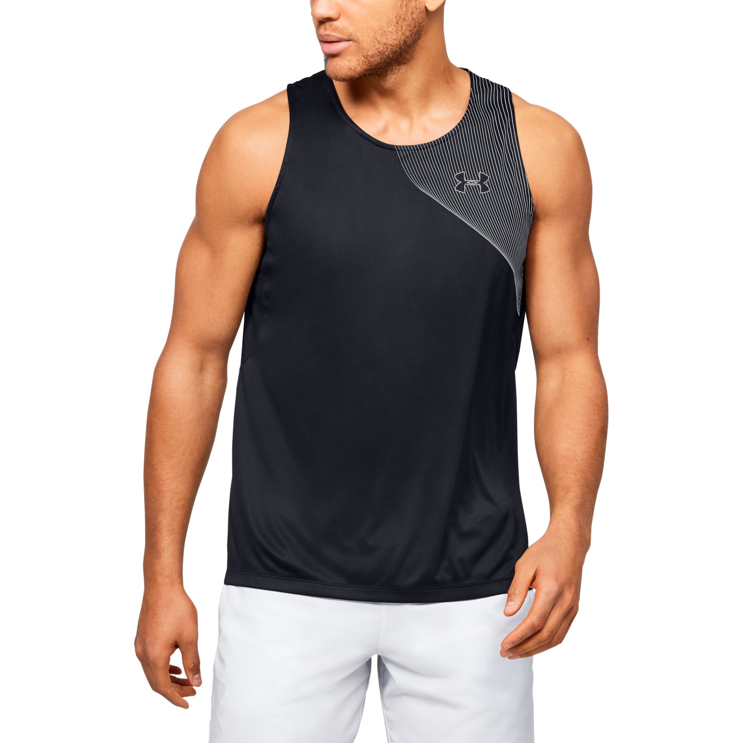 Polera sin Mangas UA Qualifier Iso-Chill Run Singlet para Hombre