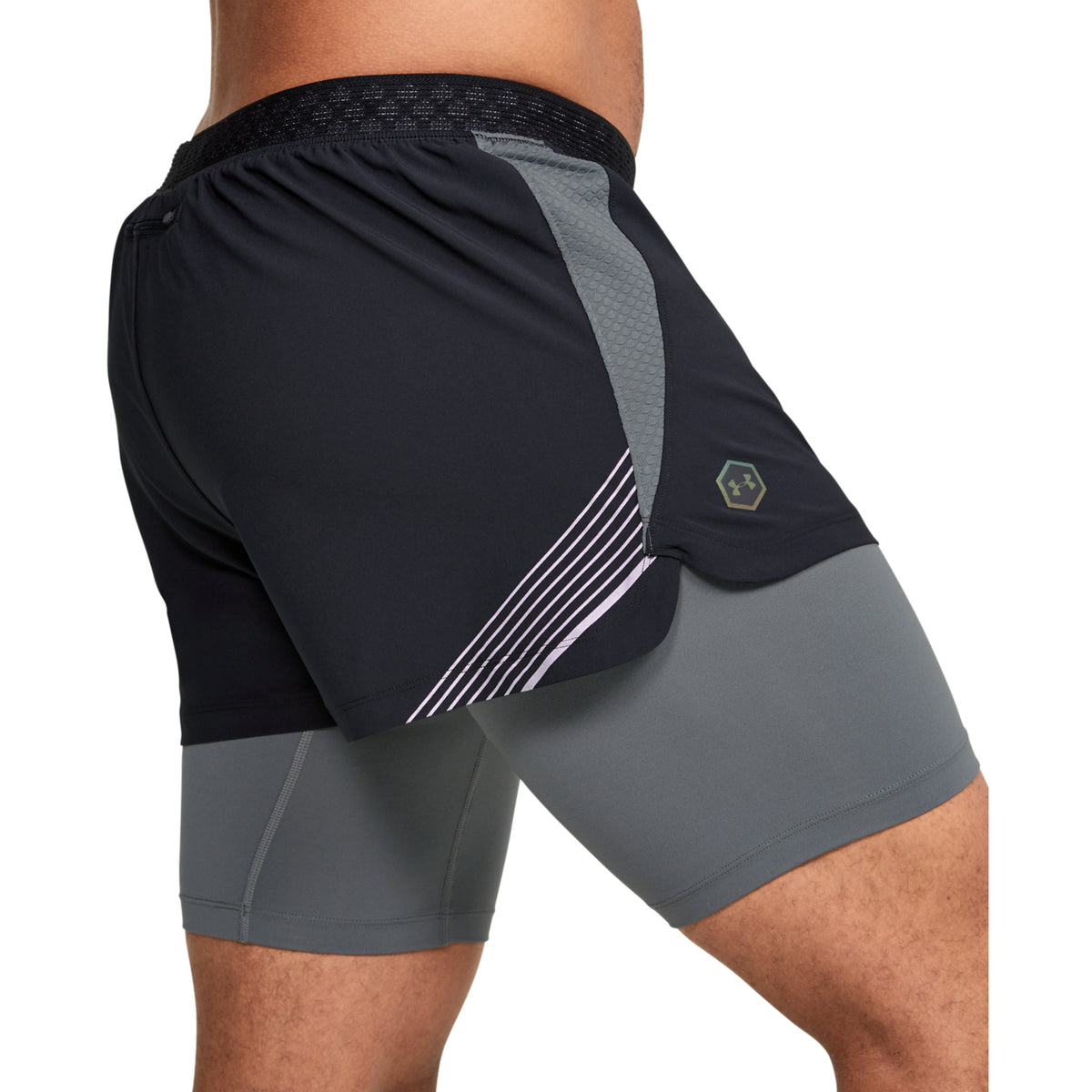 Shorts UA RUSH™ Run 2-in-1 para Hombre