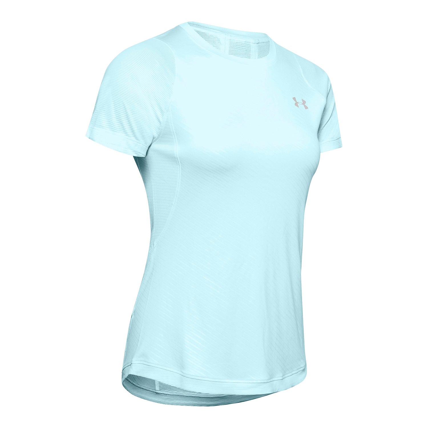 Polera Manga Corta UA Qualifier Iso-Chill Embossed para Mujer